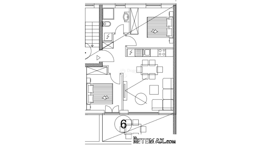 Stan Valmade, 1. kat, 52 m2 (ZGR E, stan A2) - 2