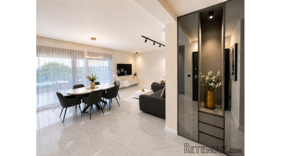 Crno, Zadar - Luksuzni trosobni stan 100 m2, prizemlje s baz