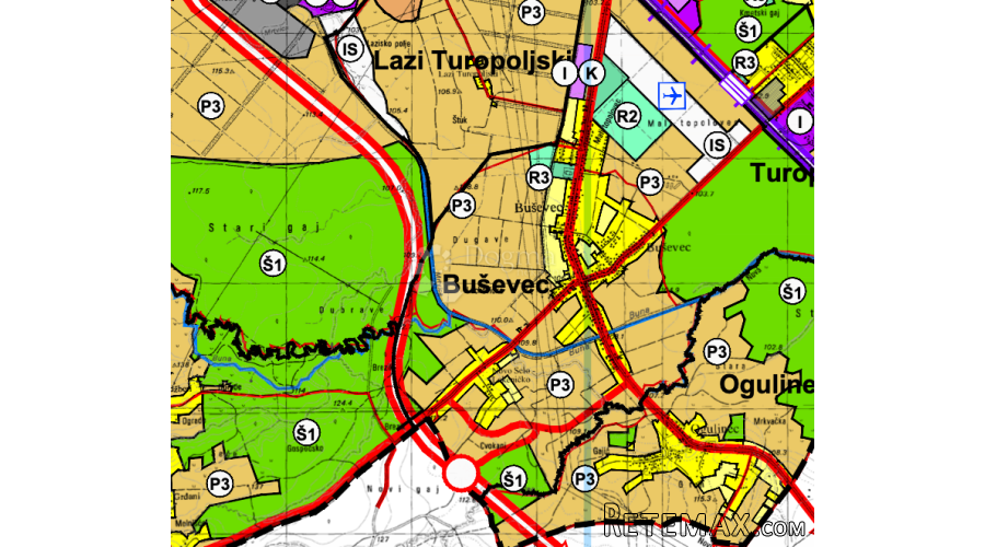 VELIKA GORICA, BUŠEVEC - GRAĐEVINSKO ZEMLJIŠTE 1079 m2
