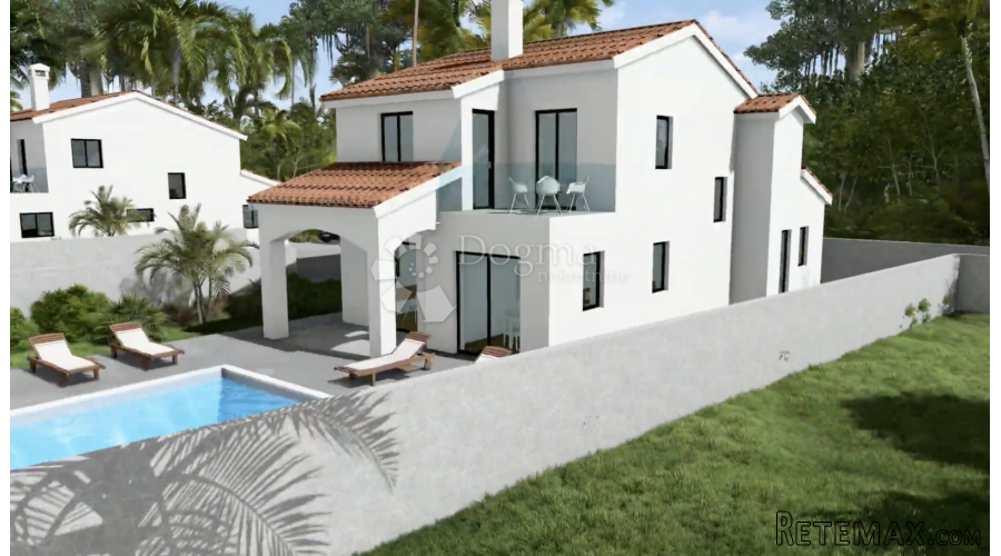 VIŠNJAN- GAMBETIĆI samostojeća vila 140m2 s bazenom - 2