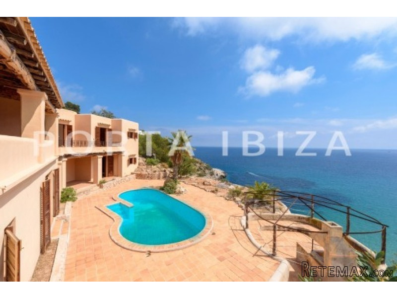 Unique first line villa in Es Cubells..