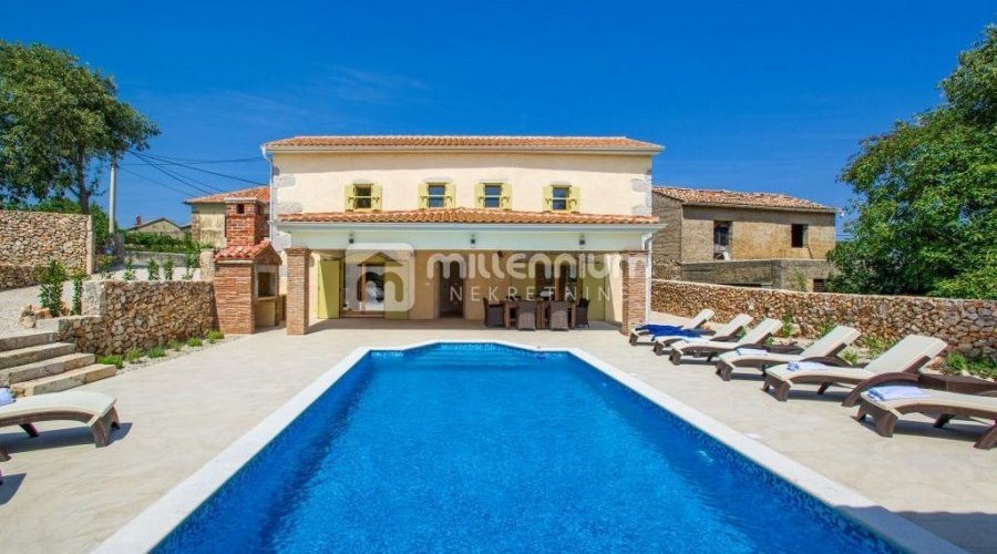 Otok Krk, Garica, nova kamena vila s bazenom - 3