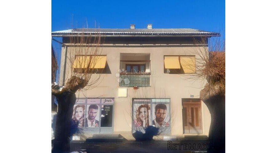 Kuća sa poslovnim prostorom i stanom u centru Plaškog