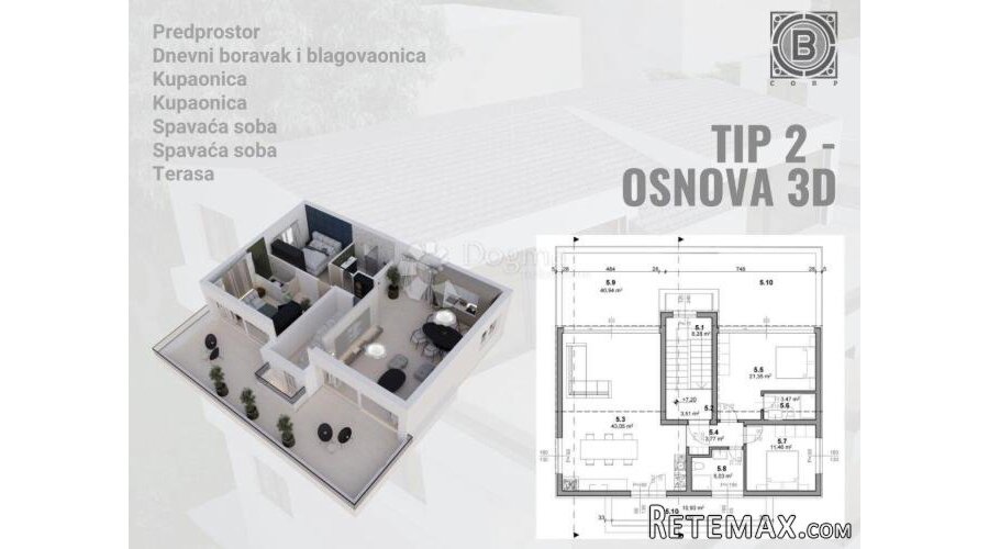NOVOGRADNJA PAG, U3-2 - 2