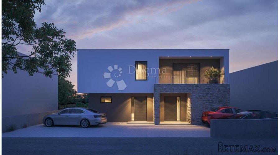 VODICE – Moderna dvojna kuća s bazenom na mirnoj lokaciji! S - 3