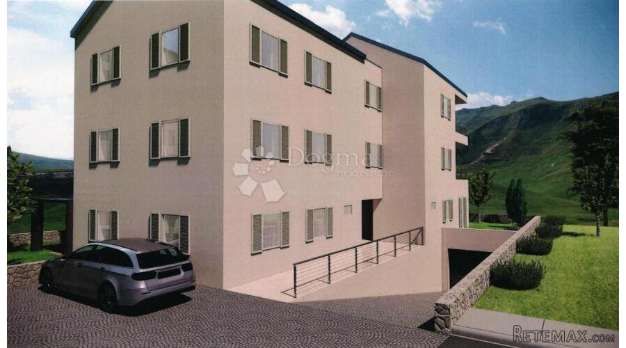 Grad Cres, prekrasna novogradnja, 3s+ DB, dva parkinga