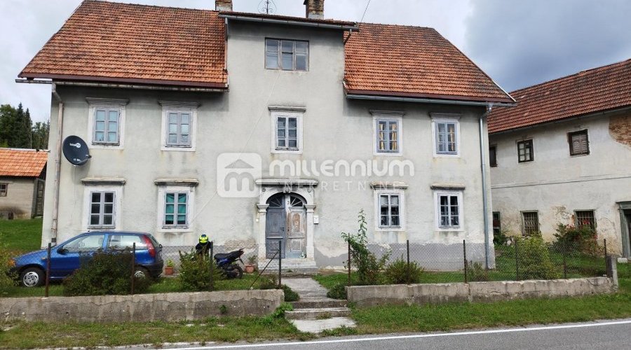 Gorski kotar, Vrbovsko, 136m2, kuća s velikim zemljištem