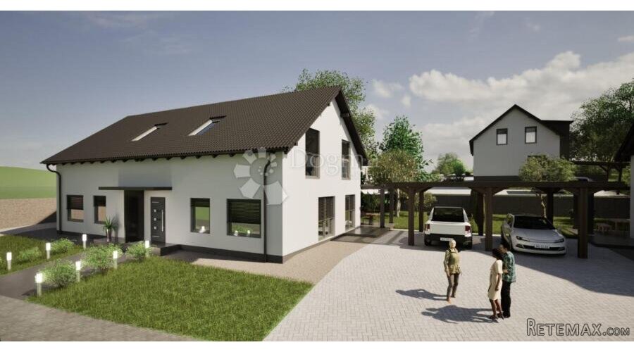 Novoizgrađena desna montažna duplex kuća u Selnici