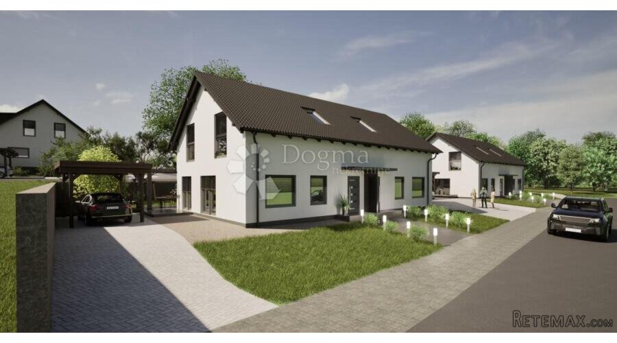 Novoizgrađena lijeva montažna duplex kuća u Selnici