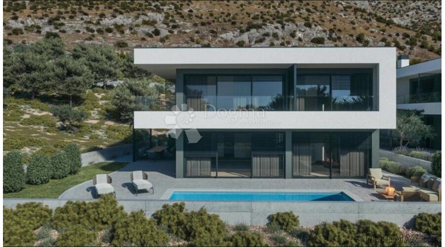 Moderna vila u Grebaštici s pogledom na more – započeta grad