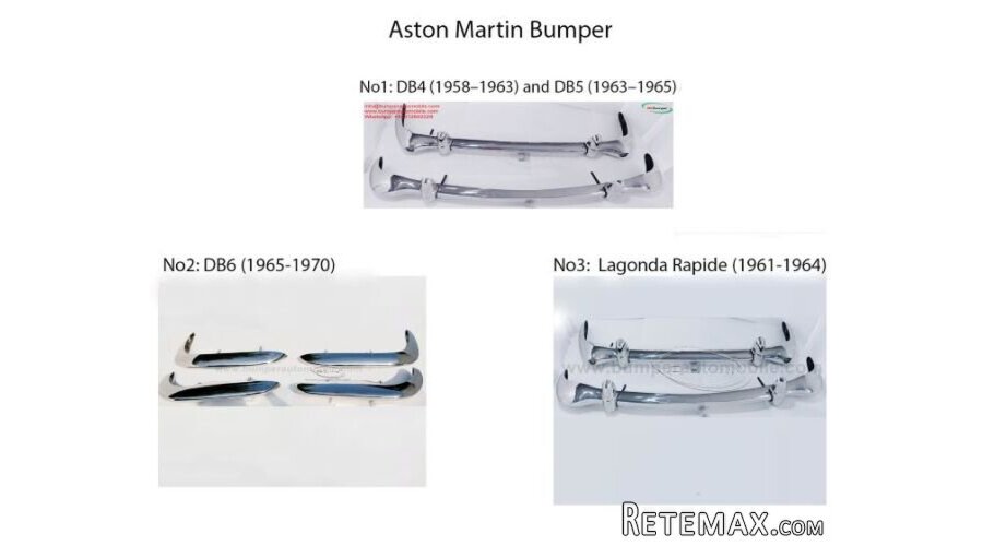 Aston Martin (1959 to 1970) Bumper Parts for Classic