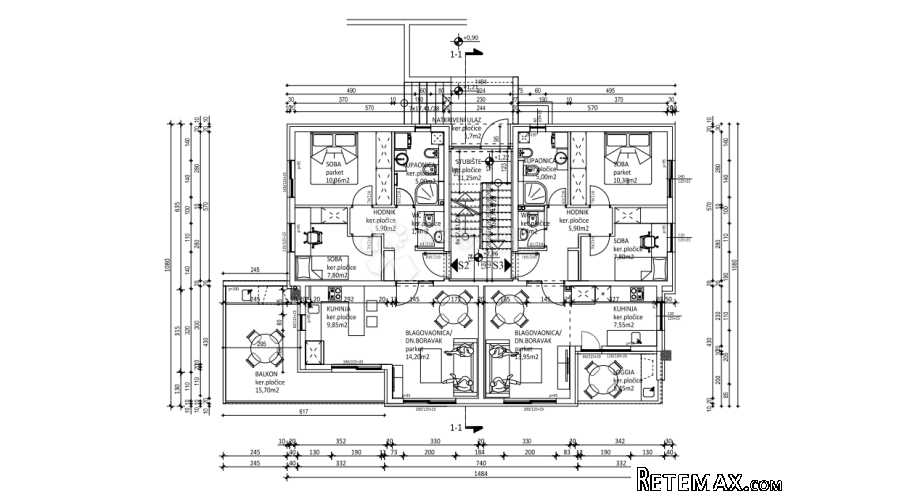 Podstrana novogradnja S3 2S+DB - 3
