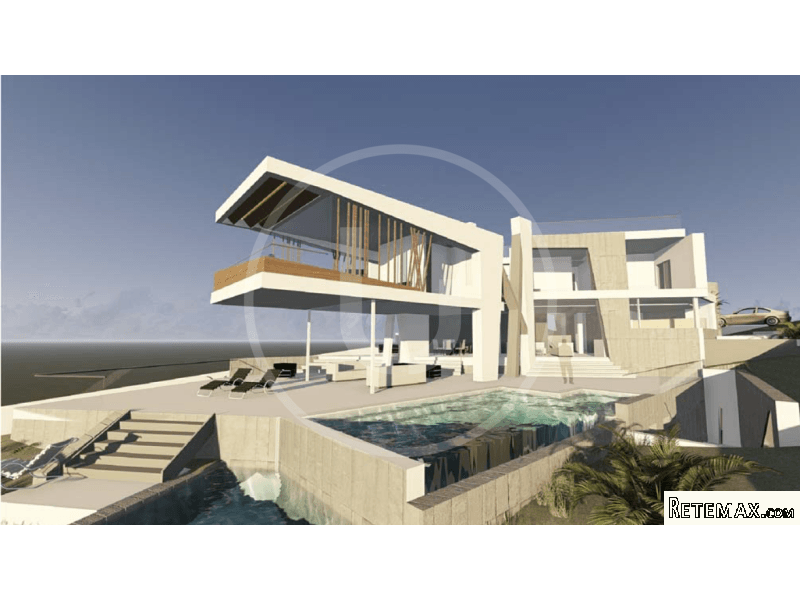 Licensed plot with sea view in..