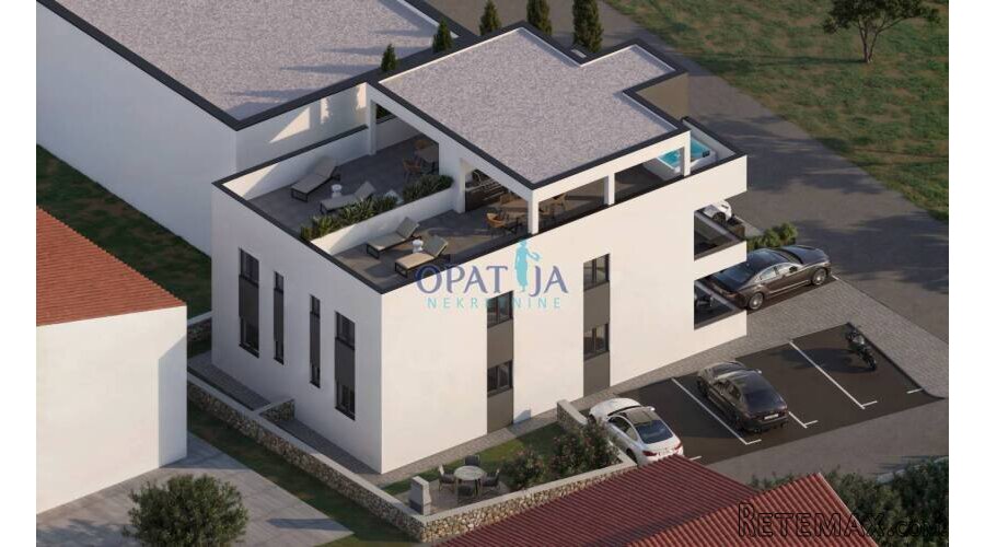 Vir, novi apartman S2 južna strana sa vlastitim vrtom - 3
