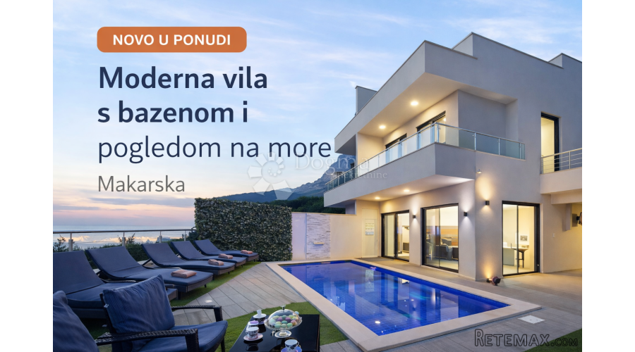 Vila s bazenom i pogledom na more