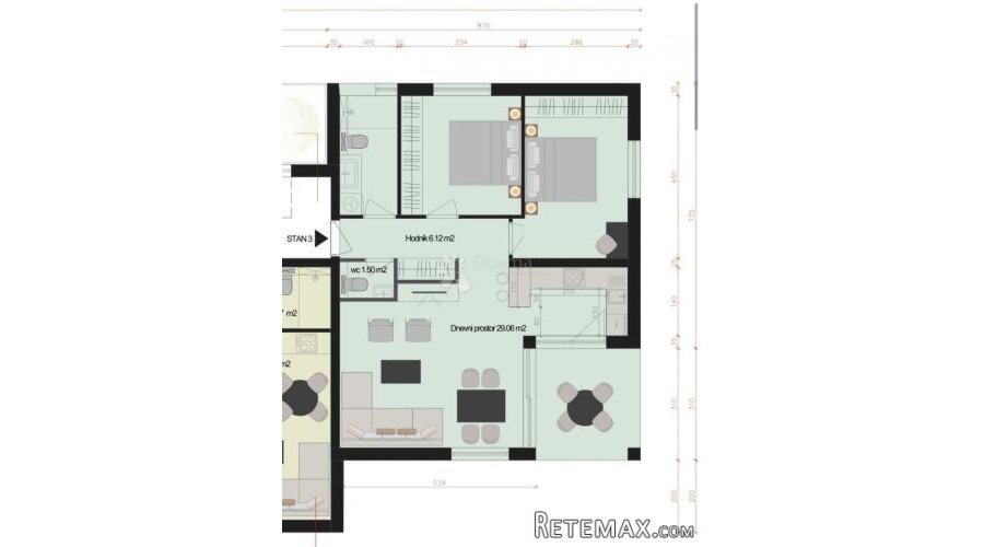 NOVOGRADNJA POREČ - LUKSUZNI STANOVI (S2) - 2
