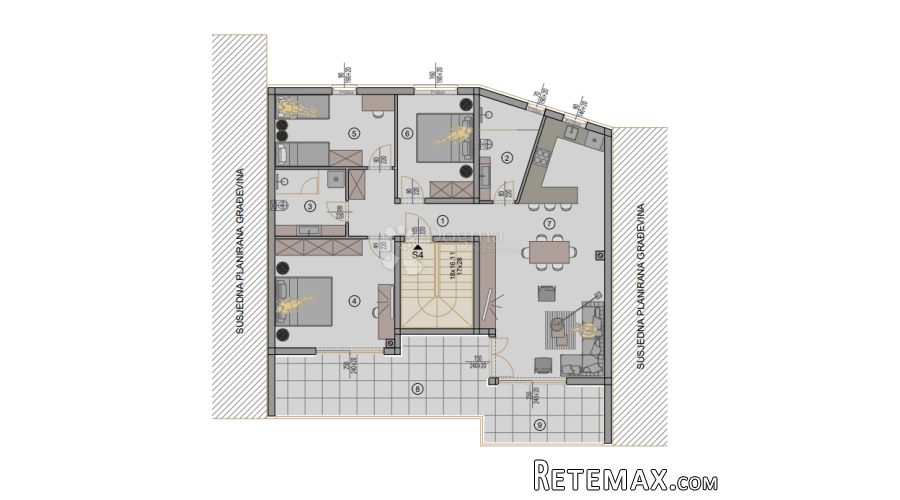 Novogradnja Pula - 127 m2, 2. kat (Z2S4) - 3