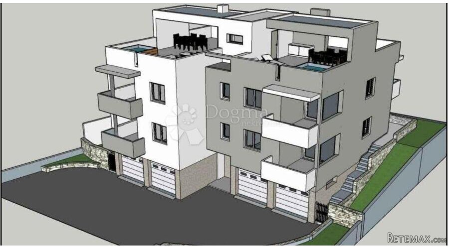 Stan u prizemlju s vrtom i spektakularnim pogledom - Ražanac