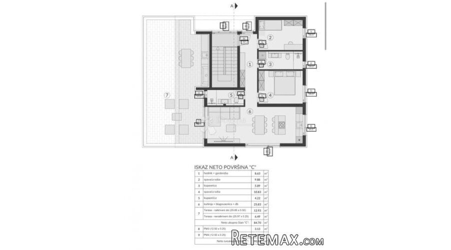 STAN S PROSTRANOM TERASOM (S3) - 2