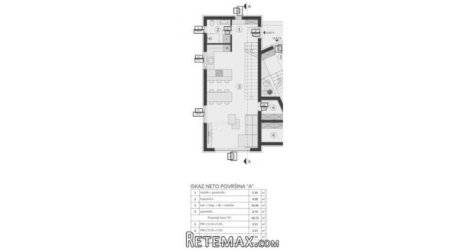 DUPLEX KUĆA A - ROH-BAU - 3