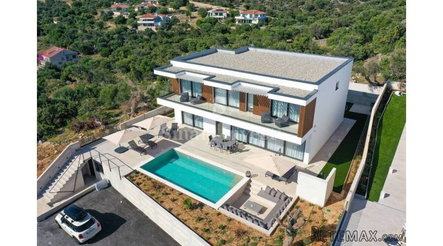 OTOK PAG, luksuzna vila s bazenom i pogledom na more, 100 m.. - 2