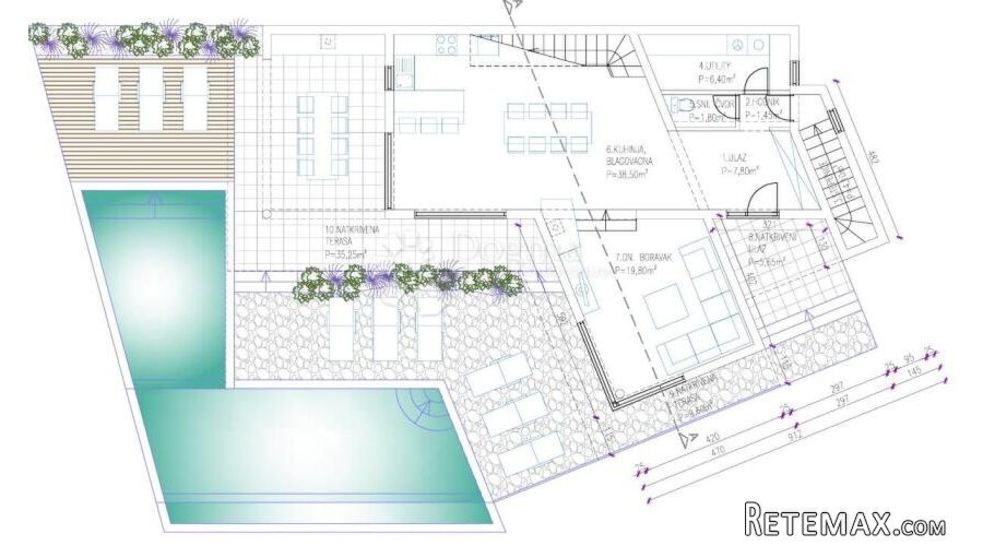 Građevinsko zemljište 1220m2 sa pogledom na more-Prijavljena - 3