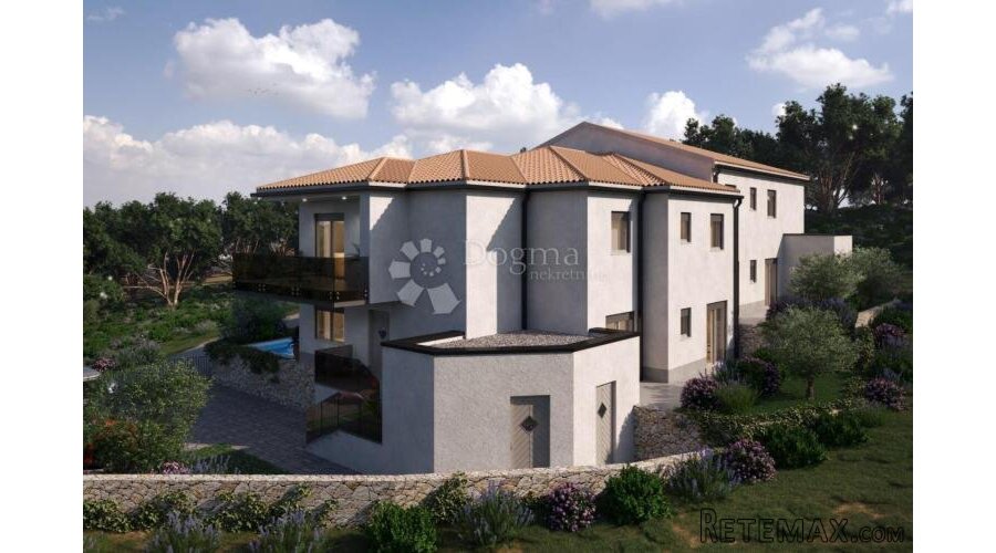 Apartman u Vrbniku s pogledom na more - 3
