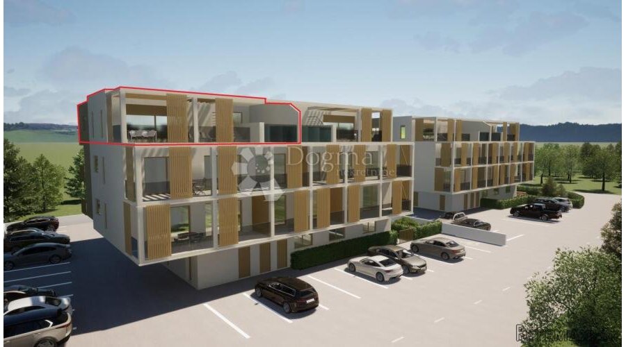 Tar, luksuzan penthouse s pogledom na more