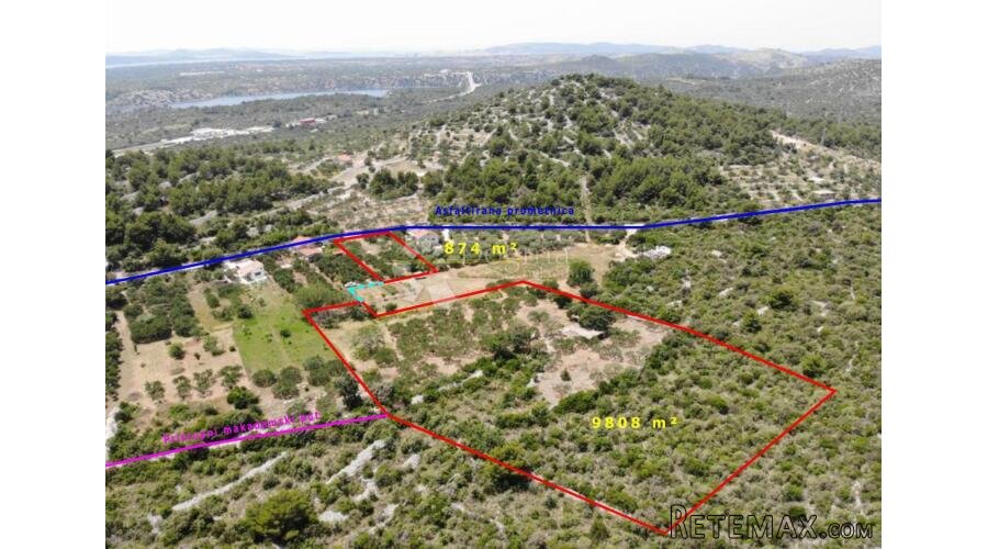 ŠIBENIK - poljoprivredno zemljište s mogućnošću gradnje - 3