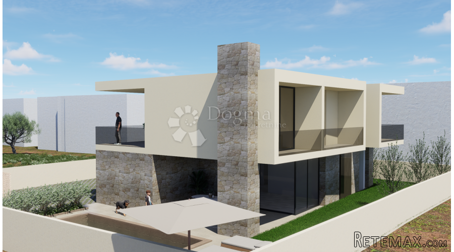 EKSKLUZIVNO!! OTOK UGLJAN – GRAĐEVINSKO ZEMLJIŠTE S PROJEKTO - 2
