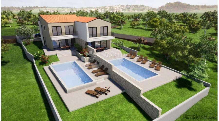 DVOJNA KUĆA S BAZENOM I POGLEDOM NA MORE - 6