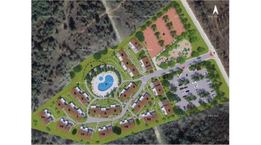 Zona T2, teren sa projektom za turističko naselje - 2