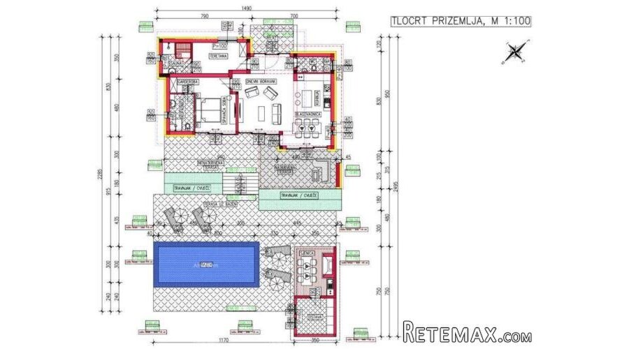 Prodaje se građevinsko zemljište, 900 m2, s projektom za v.. - 4