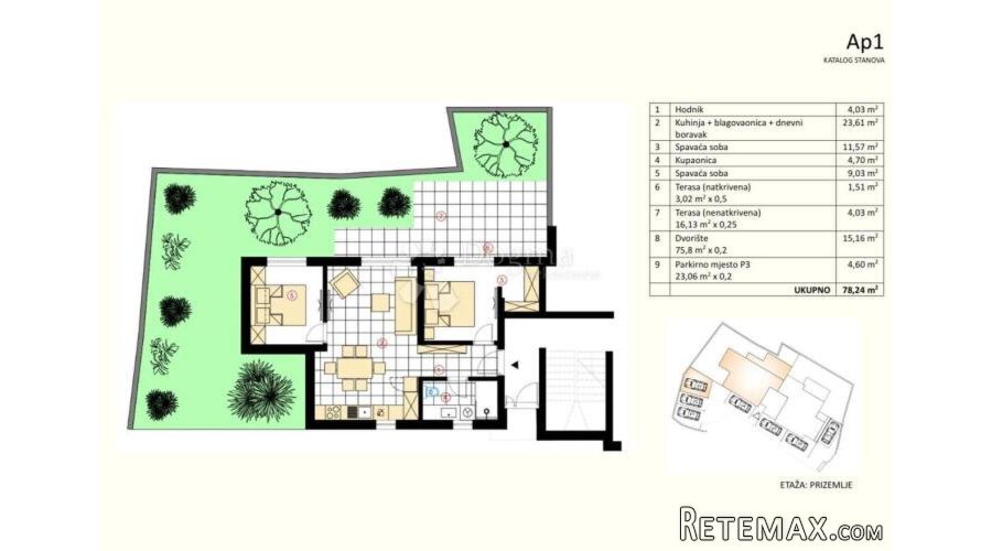 STAN S VRTOM I POGLEDOM NA MORE – MURTER - 3