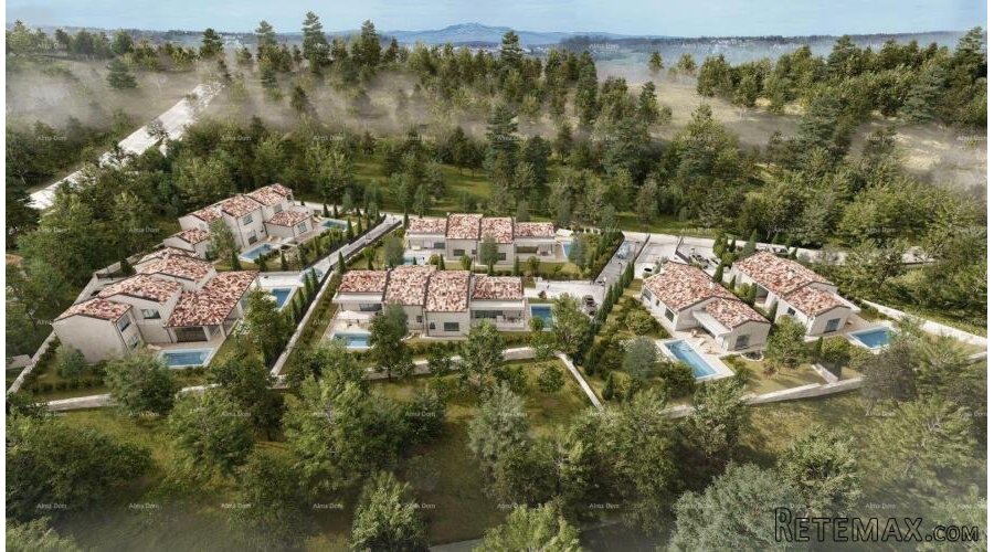 BARBAN - Zemljište za gradnju s projektom (kuća s bazenom).. - 2