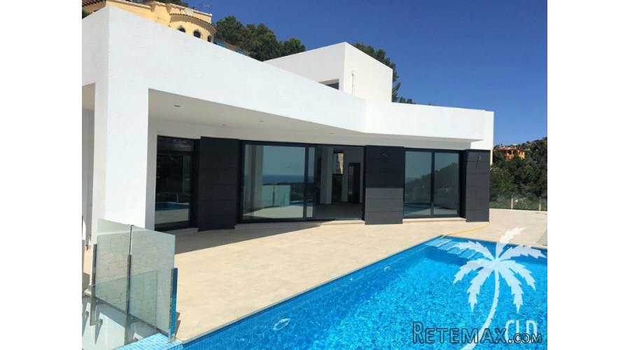 Luxurious villa currently under construction with panoramic..