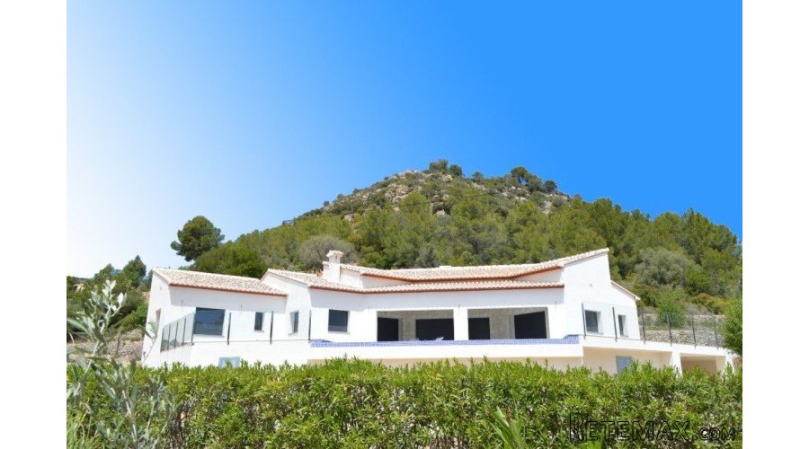 Contemporary, finca style, new build detached villa with..