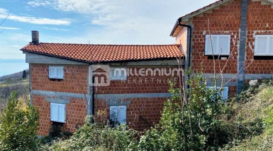 Brseč, novogradnja, kuća s 2 stana i prekrasnim pogledom - 3