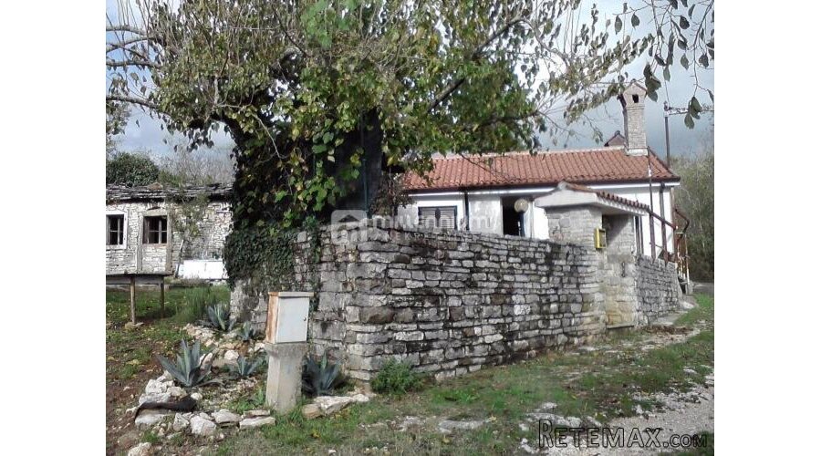 Istra, Oprtalj, kuća u nizu, 50m2, terasa - 2