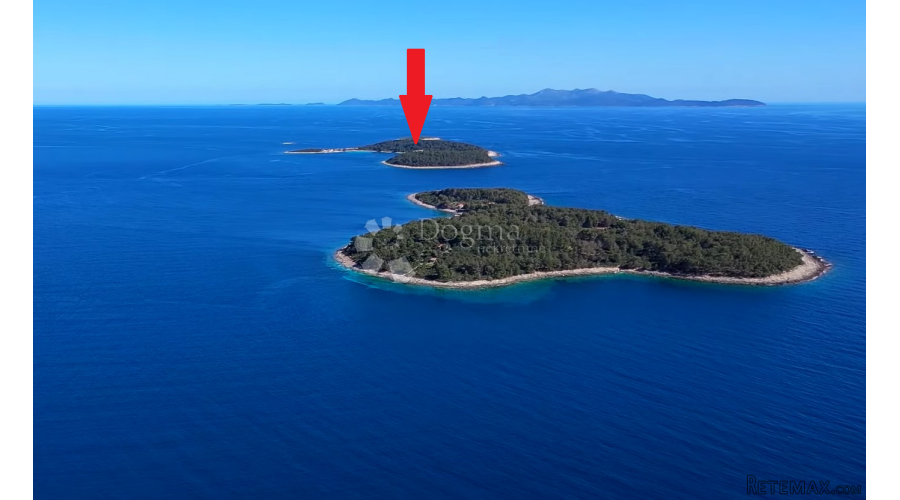Otočić Veli Pržnjak, zemljište i kuća