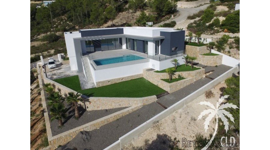 This modern luxury villa is currently under construction on..