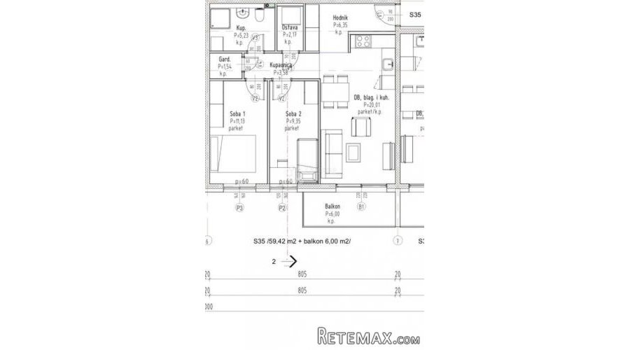 S35-NOVOGRADNJA - GRADIĆI - OD 3.000€ PO M2 - VL.GOR - 2
