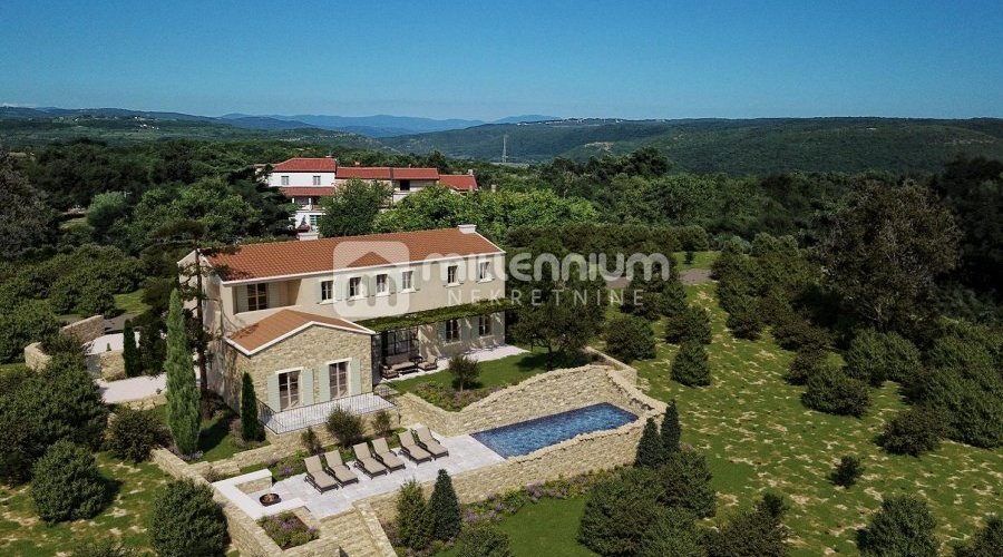 Istra, Brtonigla, exclusivna vila s kamenim bazenom