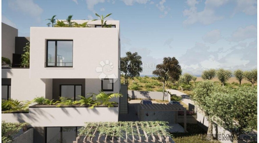 VODICE - S5 DVOETAŽNI PENTHOUSE NA 1. I 2. KATU S VRTOM I KR - 3