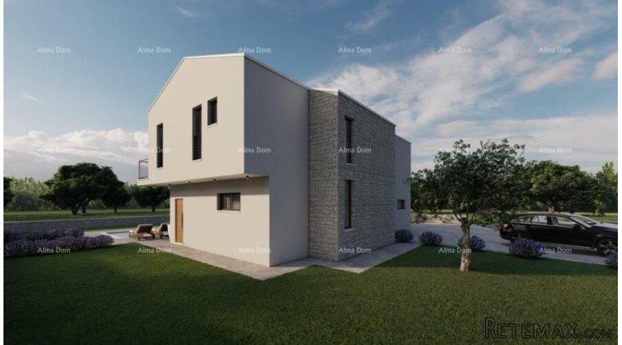 Građevinsko zemljište s projektom vile s bazenom, Rebići - 2
