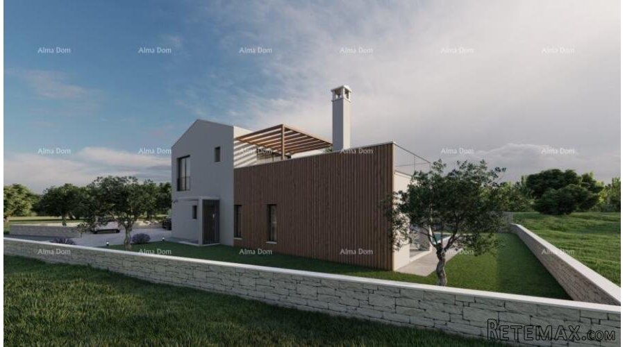 Građevinsko zemljište s projektom vile s bazenom, Rebići - 4