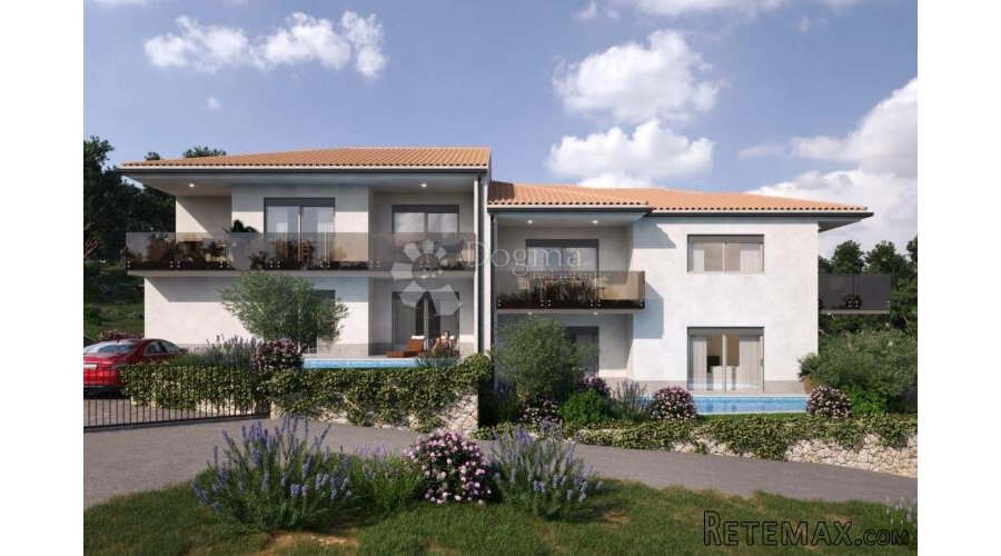 Apartman u Vrbniku s pogledom na more