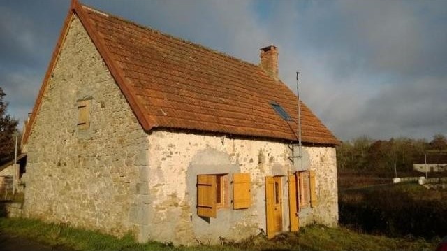 In a quiet hamlet, detached old house..