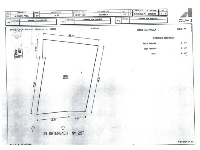 Ortenbach Plot in Calpe