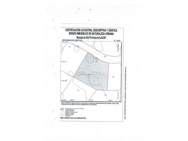 Maryvilla Plot in Calpe